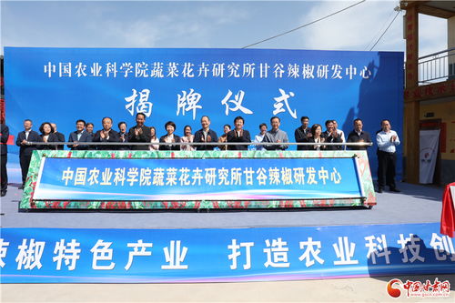 中國農業科學院蔬菜花卉研究所甘谷辣椒研發中心揭牌成立